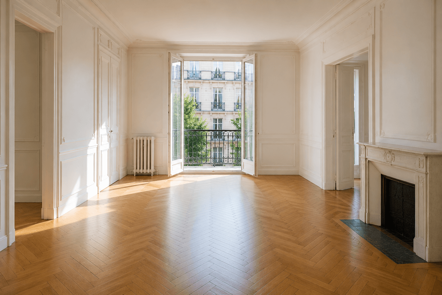 Intérieur d'appartement vidé proprement