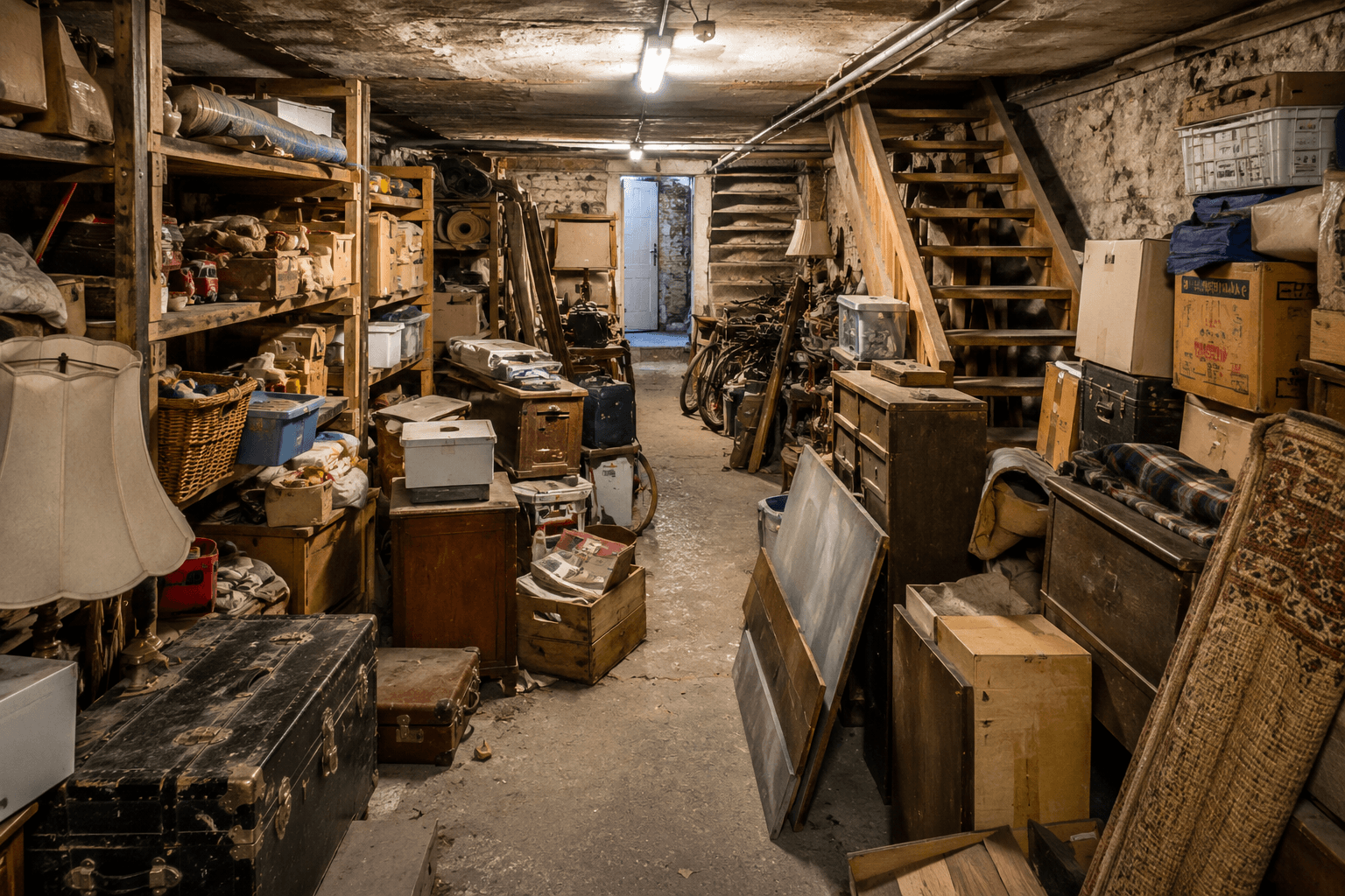 Cave vidée proprement
