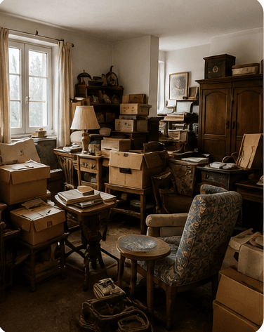 Intérieur de maison à vider