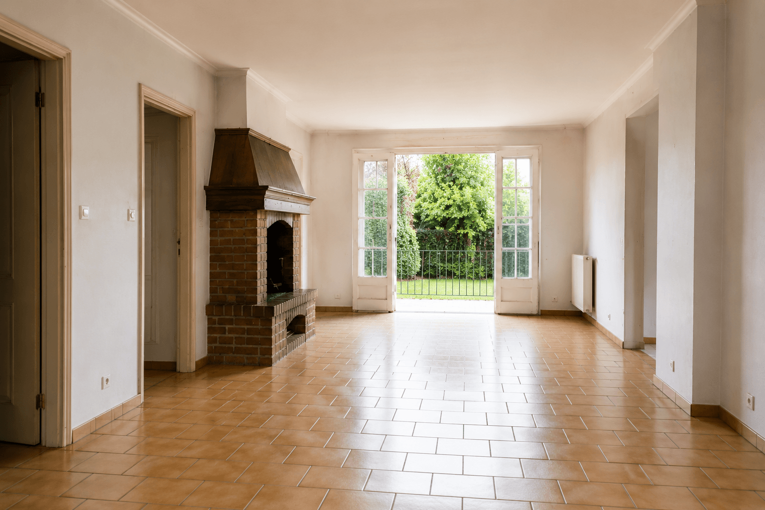 Maison prête après débarras